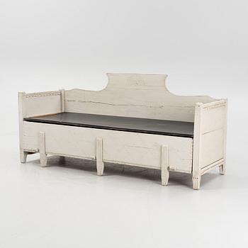 A painted provincial sofa, 19th century.