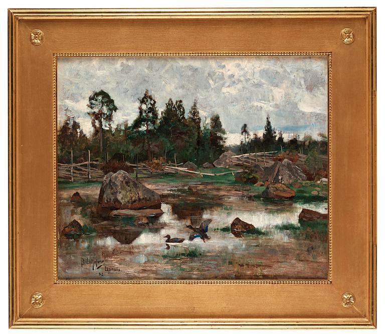 Bruno Liljefors, "Uppländskt landskap" (Landscape from Uppland).