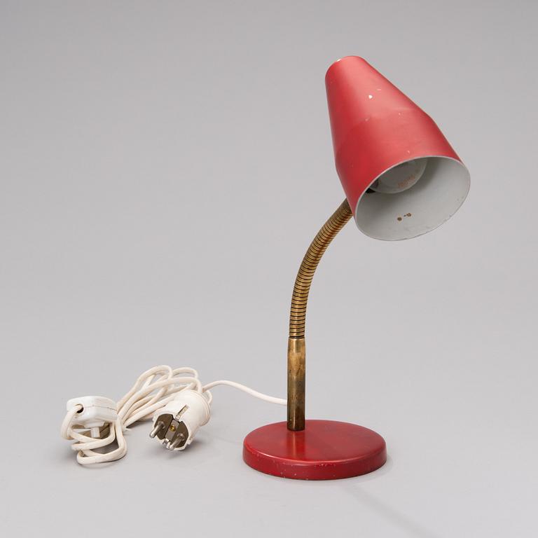 A mid century table lamp by Orno.