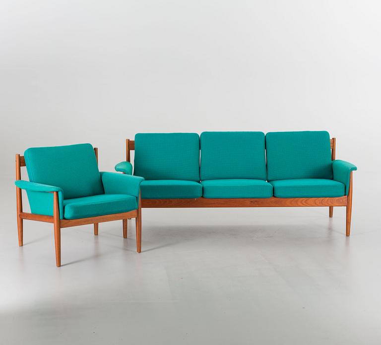 FINN JUHL, a 1960's Franc och Son couch and armchair.