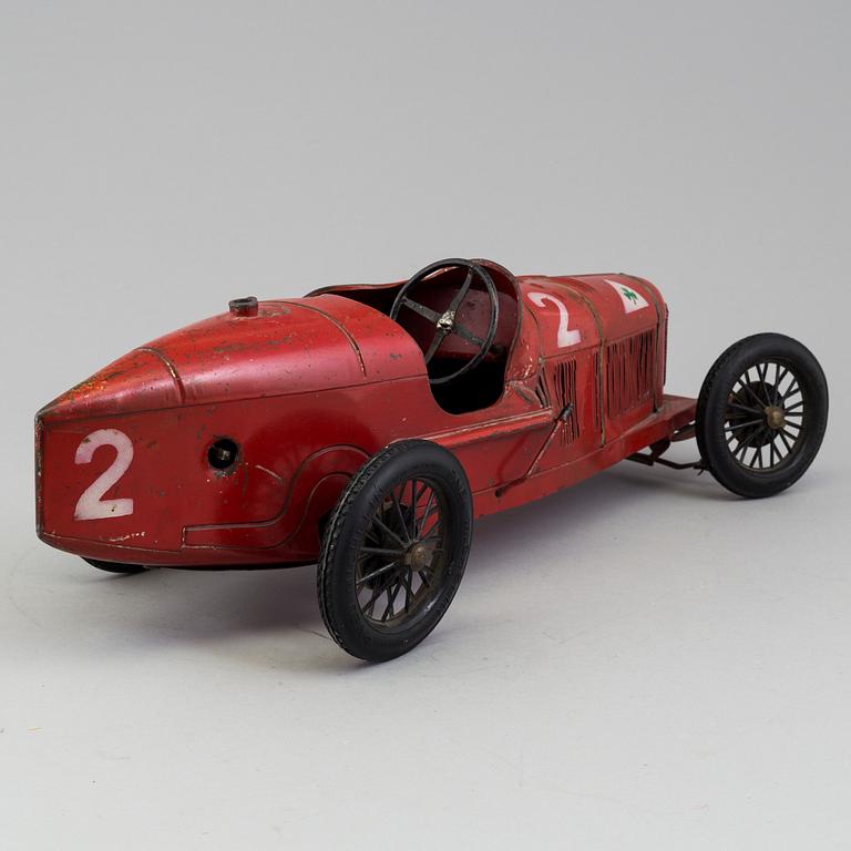 A red tinplate CIJ Alfa Romeo P2, France, ca 1930.