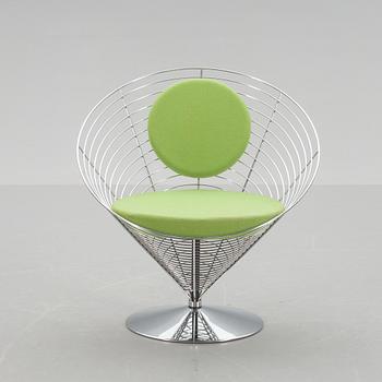 FÅTÖLJ, "Wire Cone", Verner Panton, Fritz Hansen.