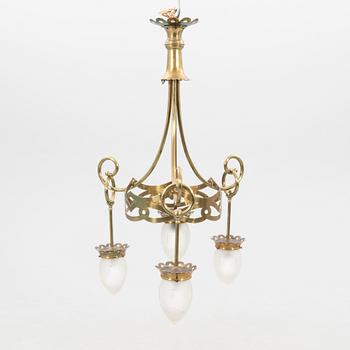 Ceiling lamp, Art Nouveau, early 20th century.