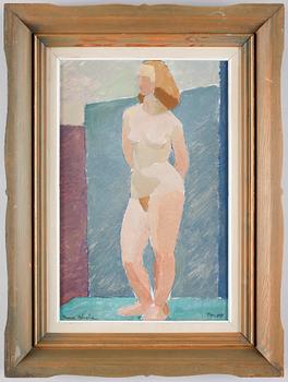 PAAVO AIROLA, olja på pannå. Sign.