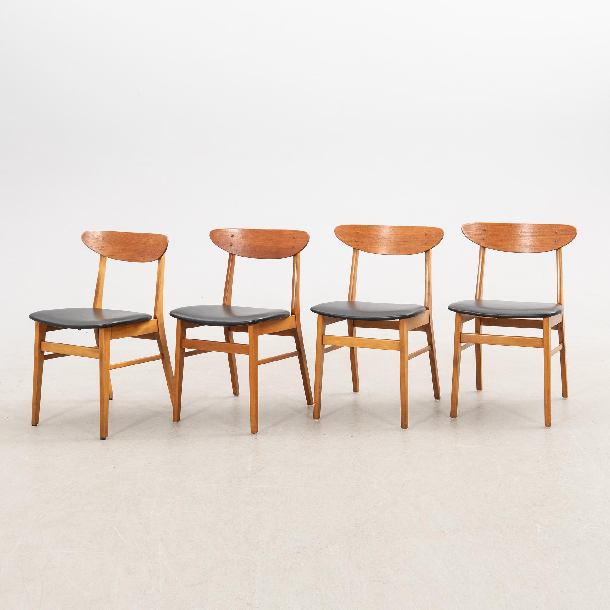Chairs, 4 pcs, Farstrup, Denmark 1960s.