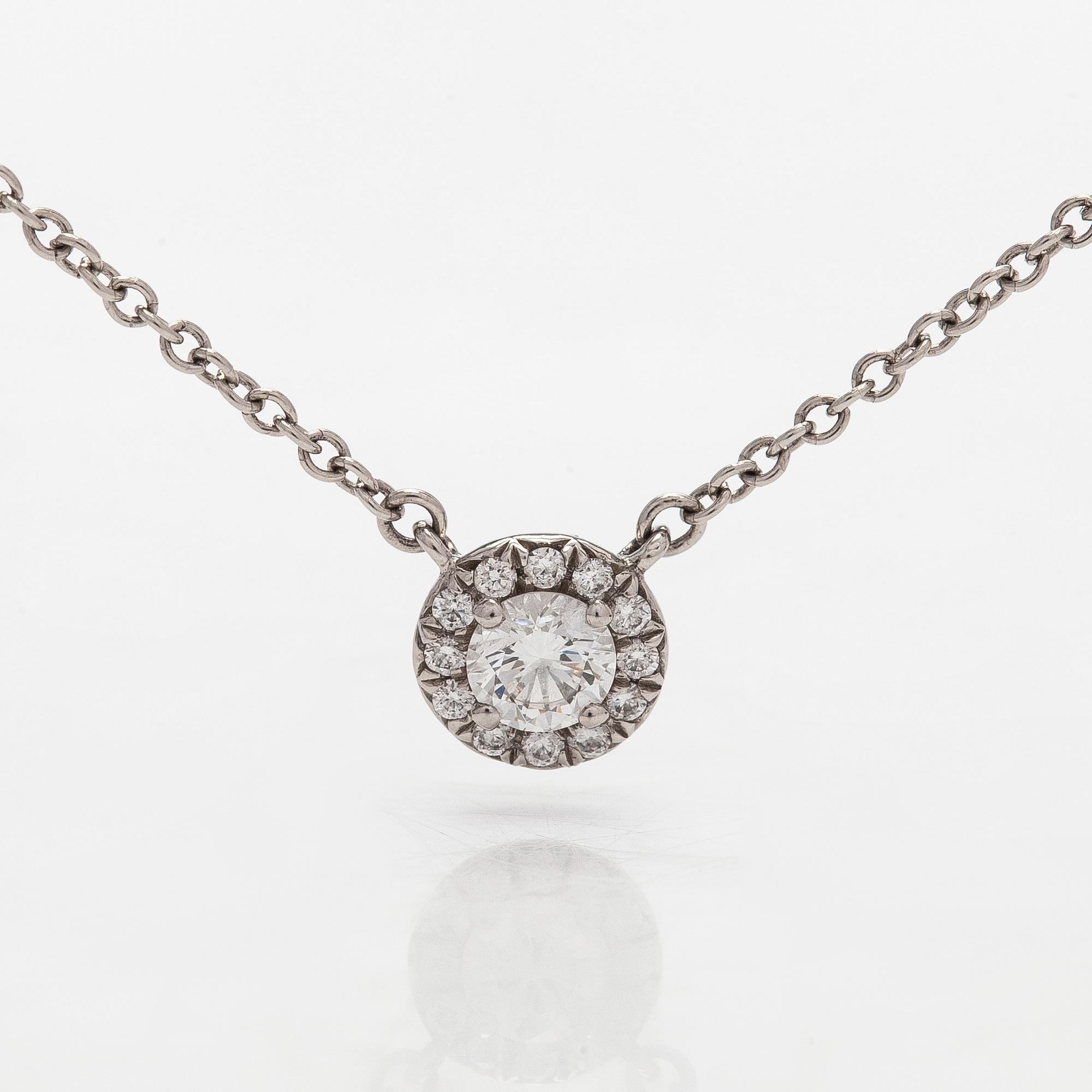 Tiffany & Co, kaulakoru, "Soleste", platinaa ja timantteja.