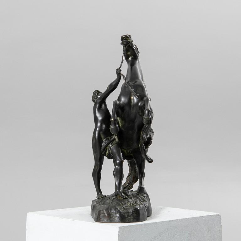 Guilliaume Coustou, after, skulptur, brons, "Chevaux de Marly".