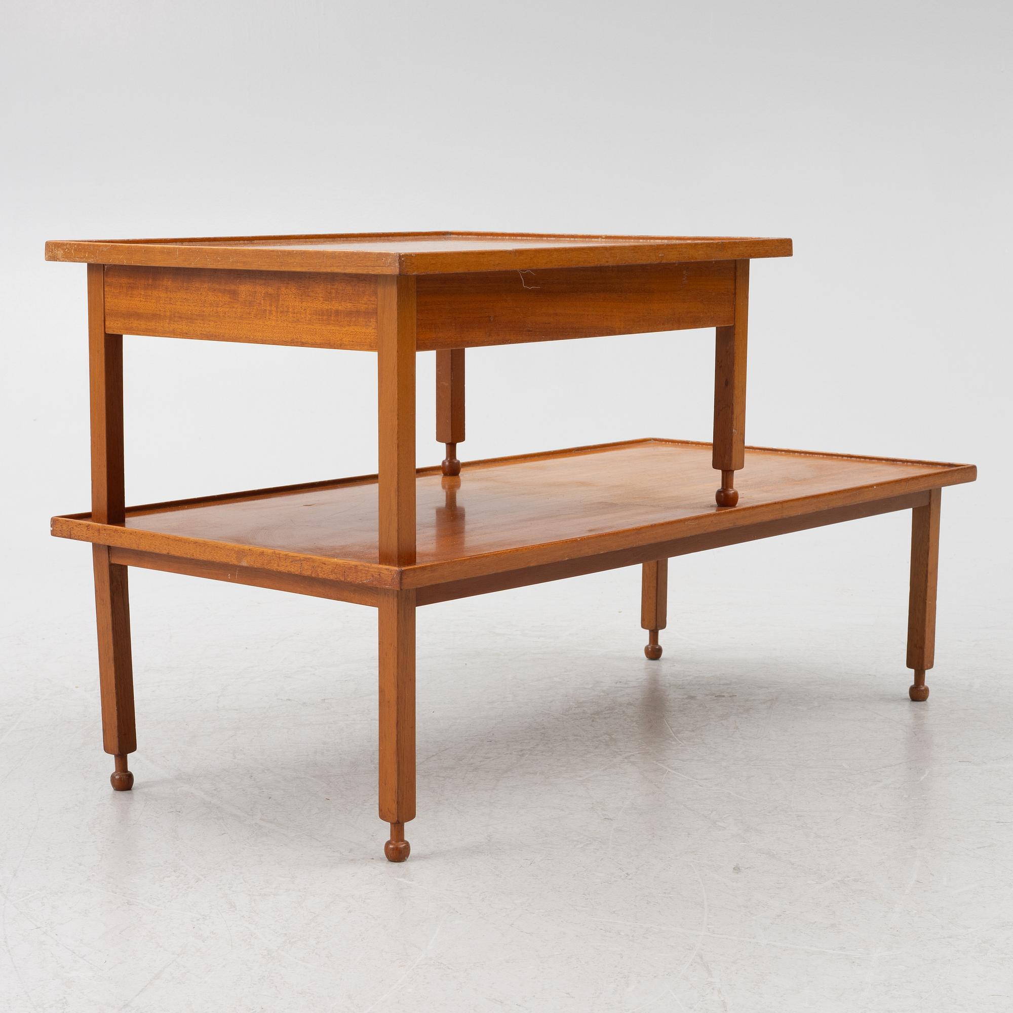 Josef Frank, a model B 1073 side table, Svenskt Tenn, before 1985.