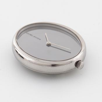 GEORG JENSEN, armbandsur, "Vivianna oval", design Vivianna Torun Bülow-Hübe, 32x24 mm.