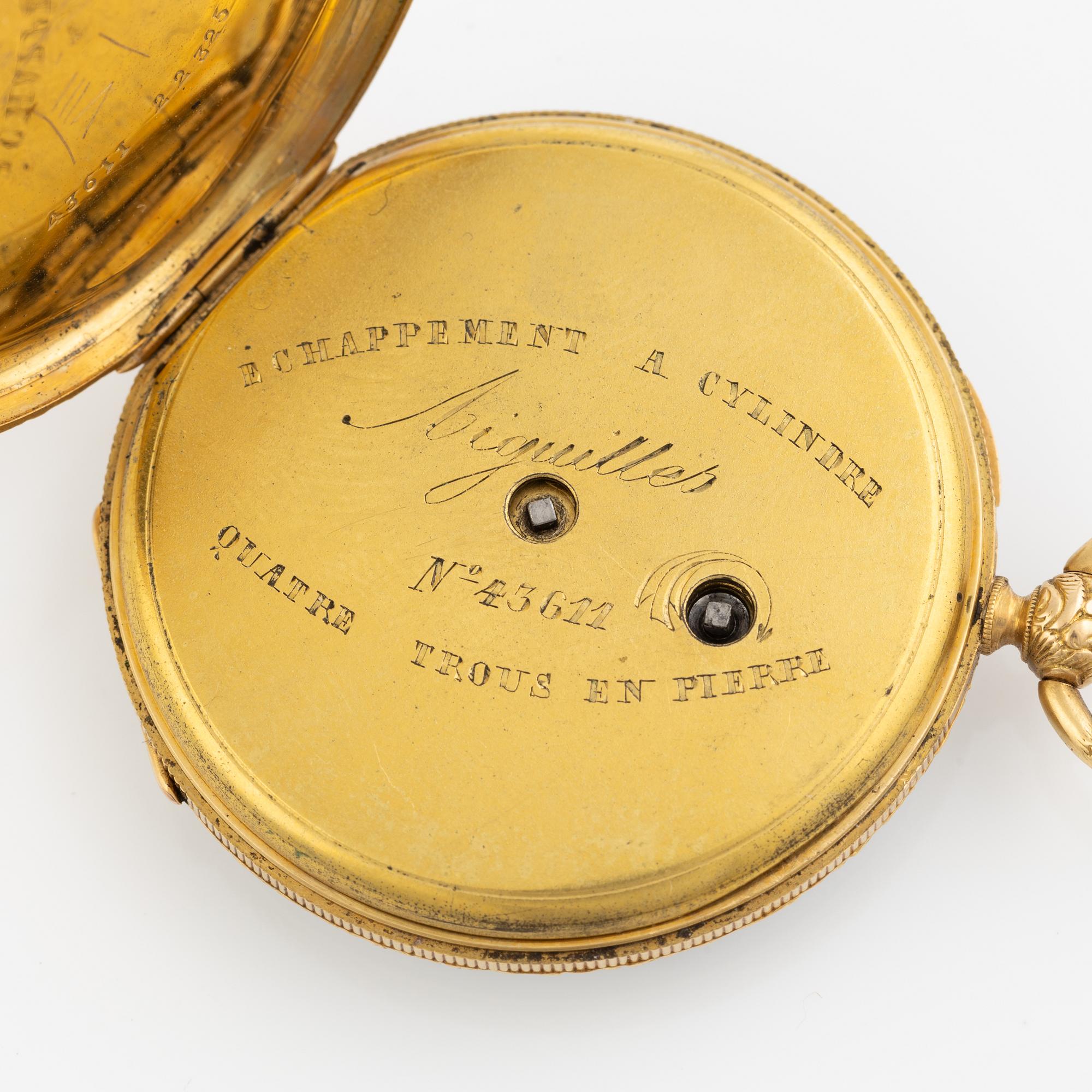 Pocket watch, 42 mm.