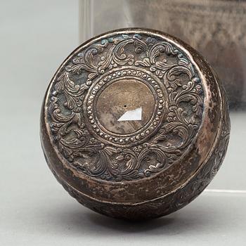 A group of Thai silver, circa 1900.