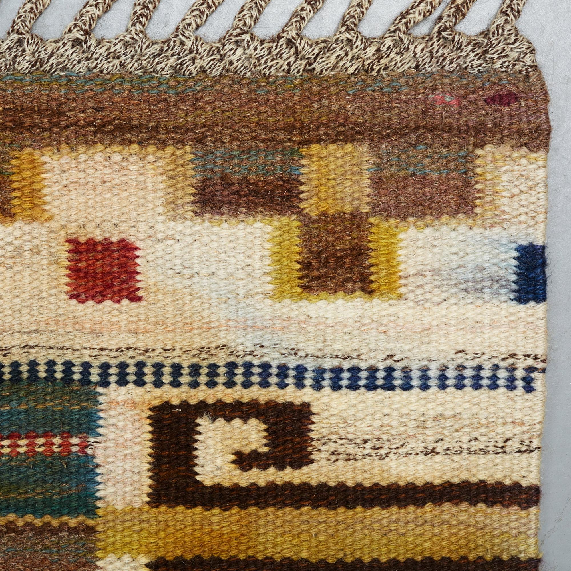 Märta Måås-Fjetterström, a carpet, "Blå heden", flat weave, ca 424-426 x 200,5-203 cm, signed AB MMF.