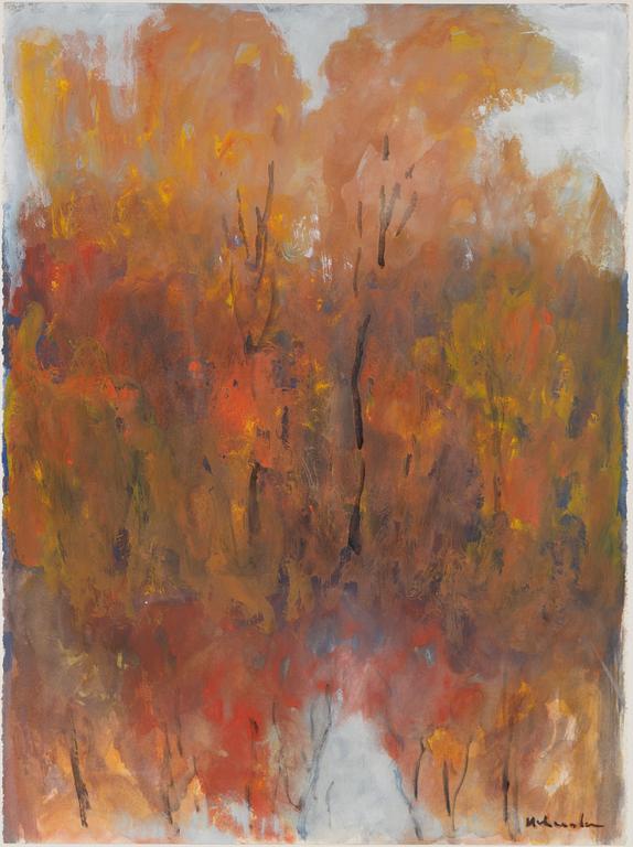 Ruben Heleander, gouache, signed.