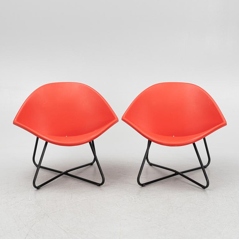 Niels Gammelgaard, a pair of "Holk/Lips" lounge chairs, IKEA,  Sweden, 1991-92.