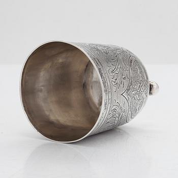 S.M. Ikonnikov, a silver beaker, Moscow 1872.
