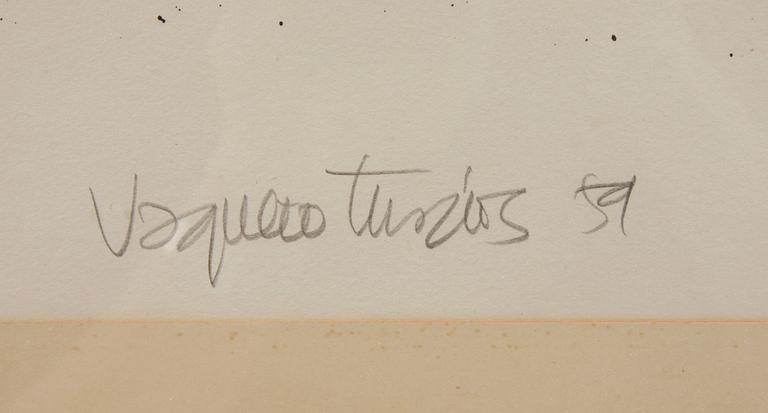 OKÄND KONSTNÄR, litografi, sign Vaquero Turcios.