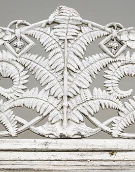TRÄDGÅRDSSOFFA, Melins Metallgjuteri, Anderstorp, 1900-talets andra hälft.