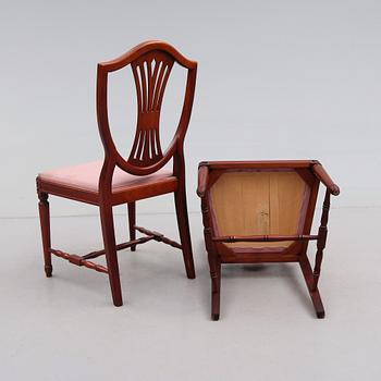 MATGRUPP, 5 delar, gustaviansk stil, 1900-talets andra hälft.