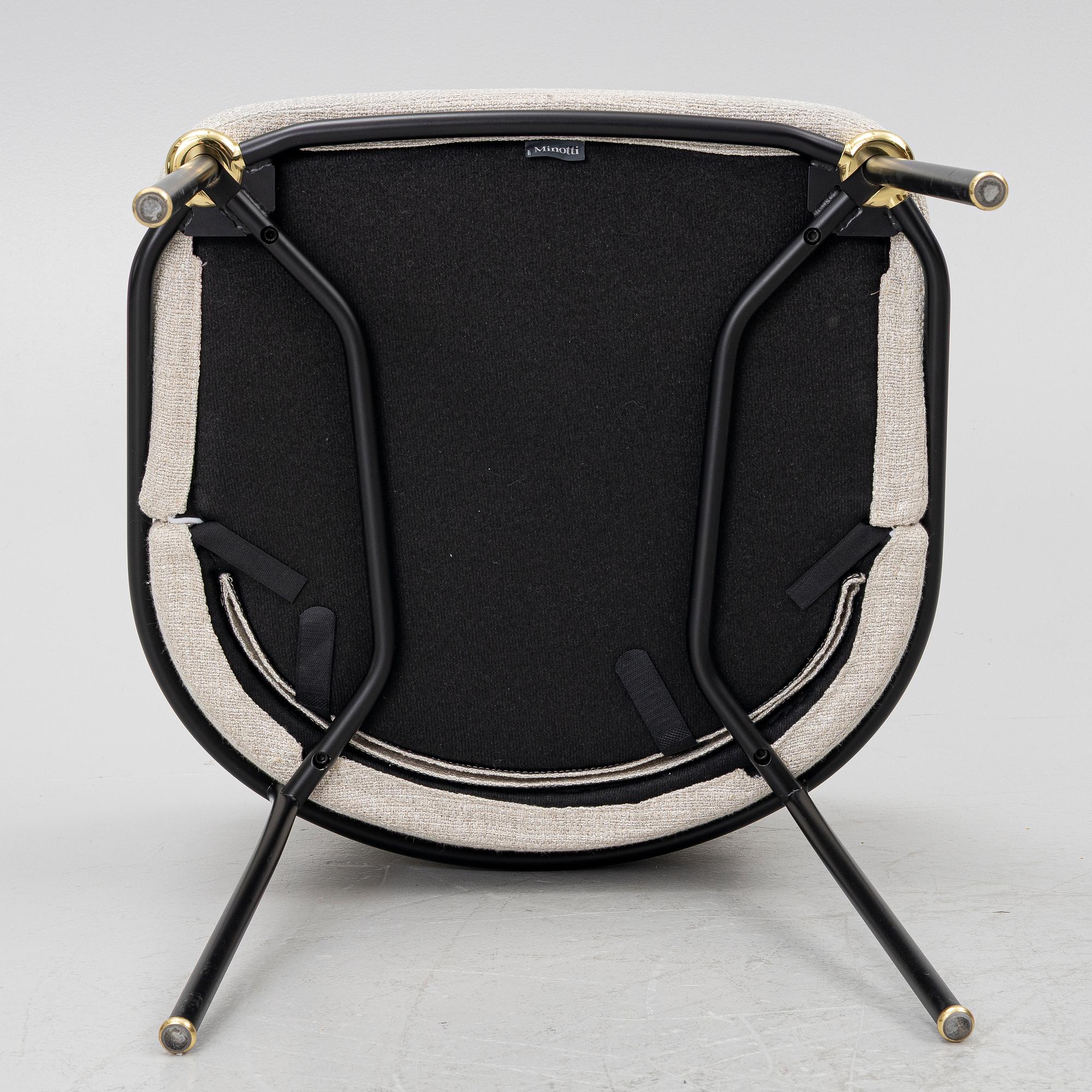 Christophe Delcourt, stolar, ett par, "Fil Noir Dining", Minotti. Italien.