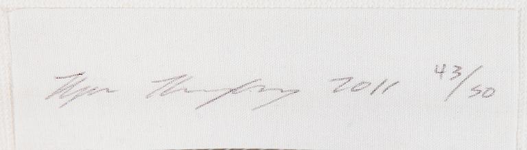 Ryan Humphrey, Arhival inkjet print on canvas signed and numbered 43/50.