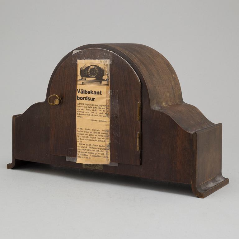 A 1920s mantle clock by Gustav becker, Kienzle, Germany.