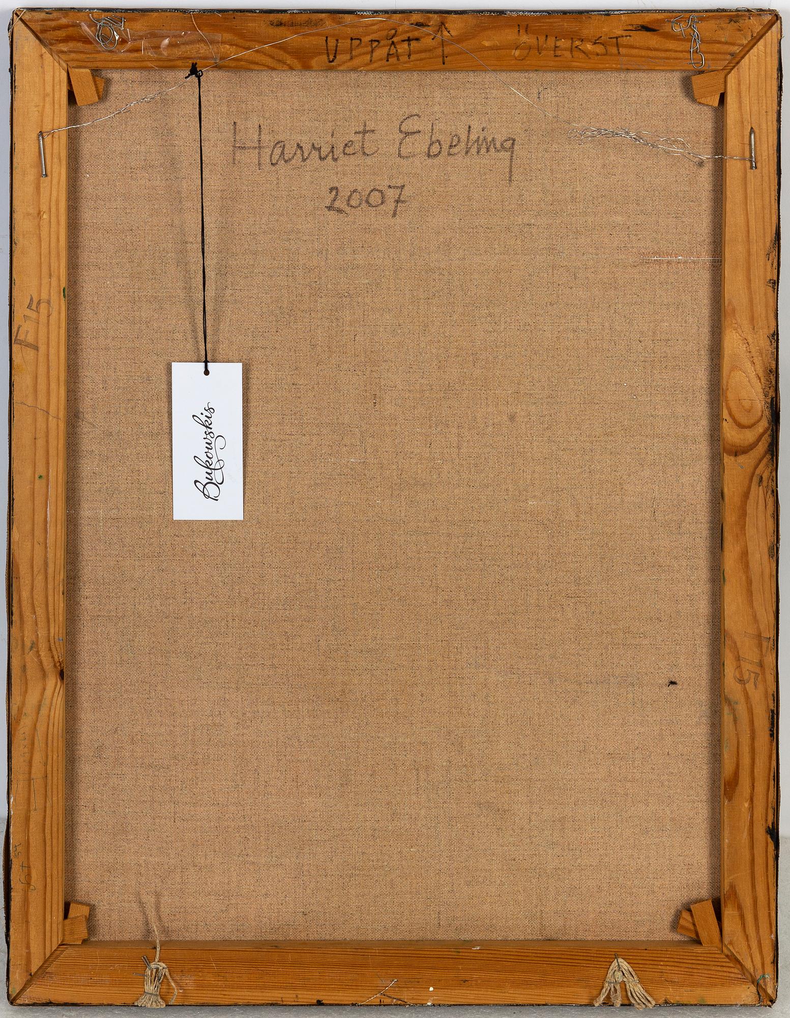 Harriet Ebeling, oil on canvas, signed and dated 2007 verso.