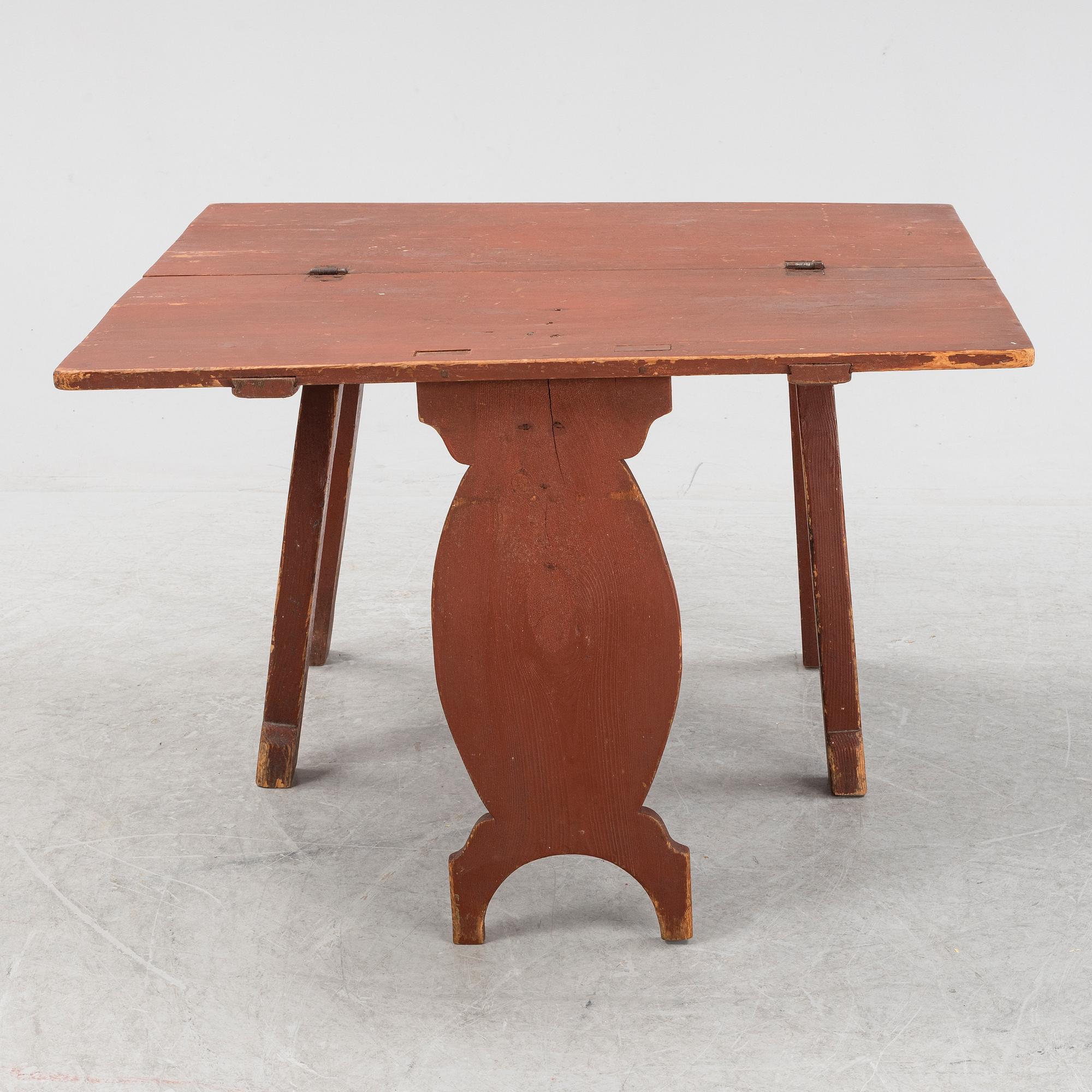 Bordstol, allmoge, 1800-tal.