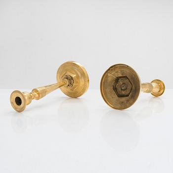 A pair of candlesticks, Directoire, France, turn of the 18th century.