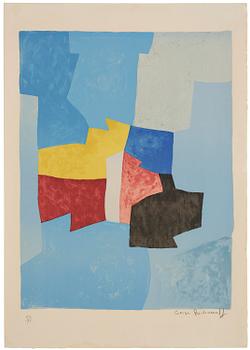 970. Serge Poliakoff, "Composition bleue, jaune et rouge".