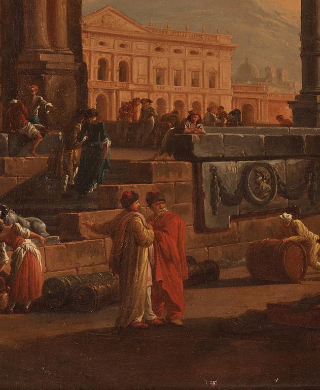 Joseph Vernet Circle of, Harbour scene.