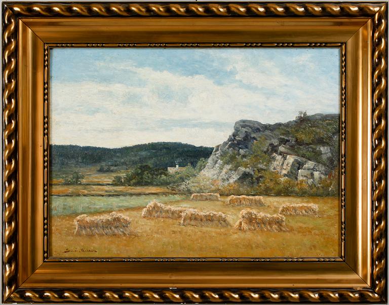 SEVERIN NILSON, olja på pannå, signerad.