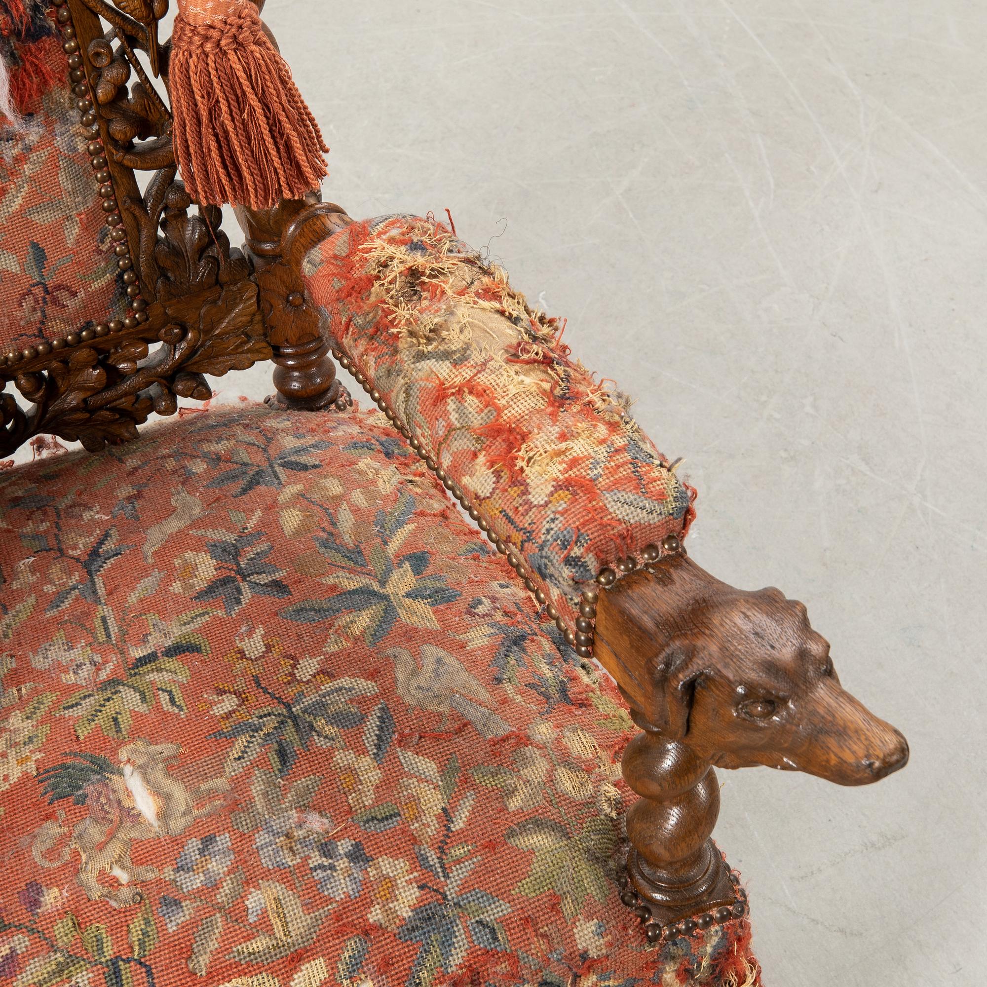 Armchair Baroque style around 1900.