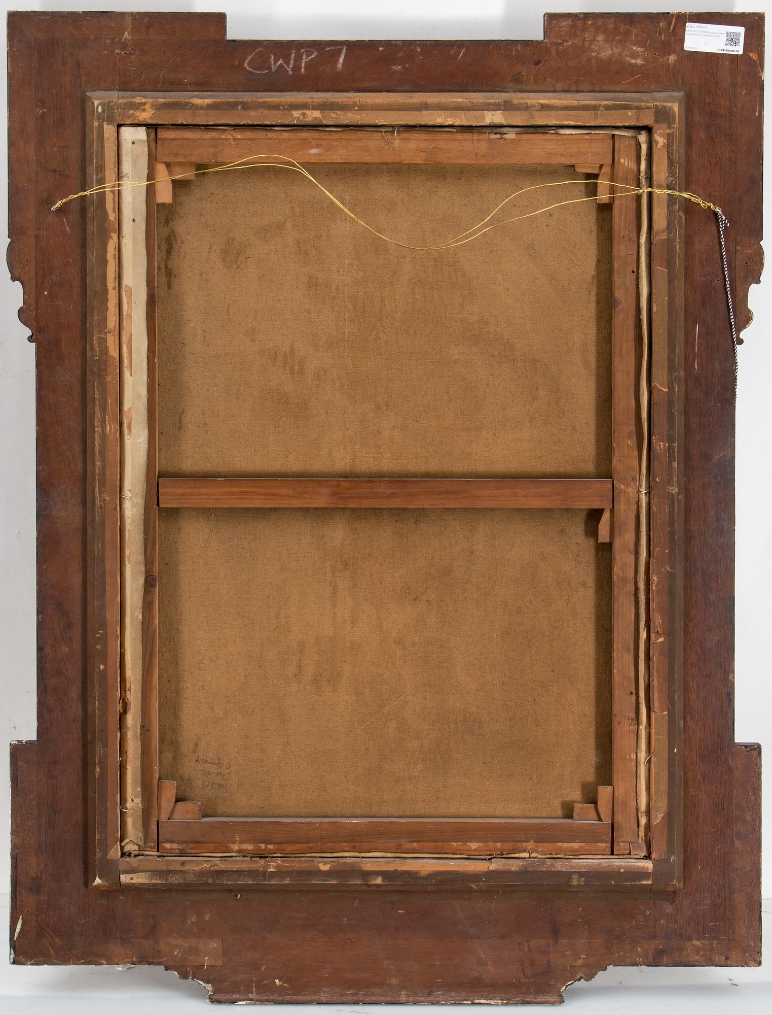 EMIL ÖSTERMAN, oil on canvas, signed and dated 1920.