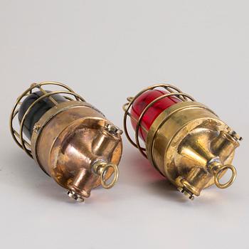 LANTERNOR/POSITIONSLJUS, 2 st, 1900-tal.