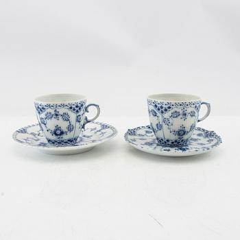 Service 52 pcs Musselmalet Royal Copenhagen Denmark porcelain.