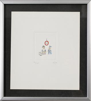 Louis Nitka · LOUIS NITKA, färgetsning, signerad och nurerad 92/125.