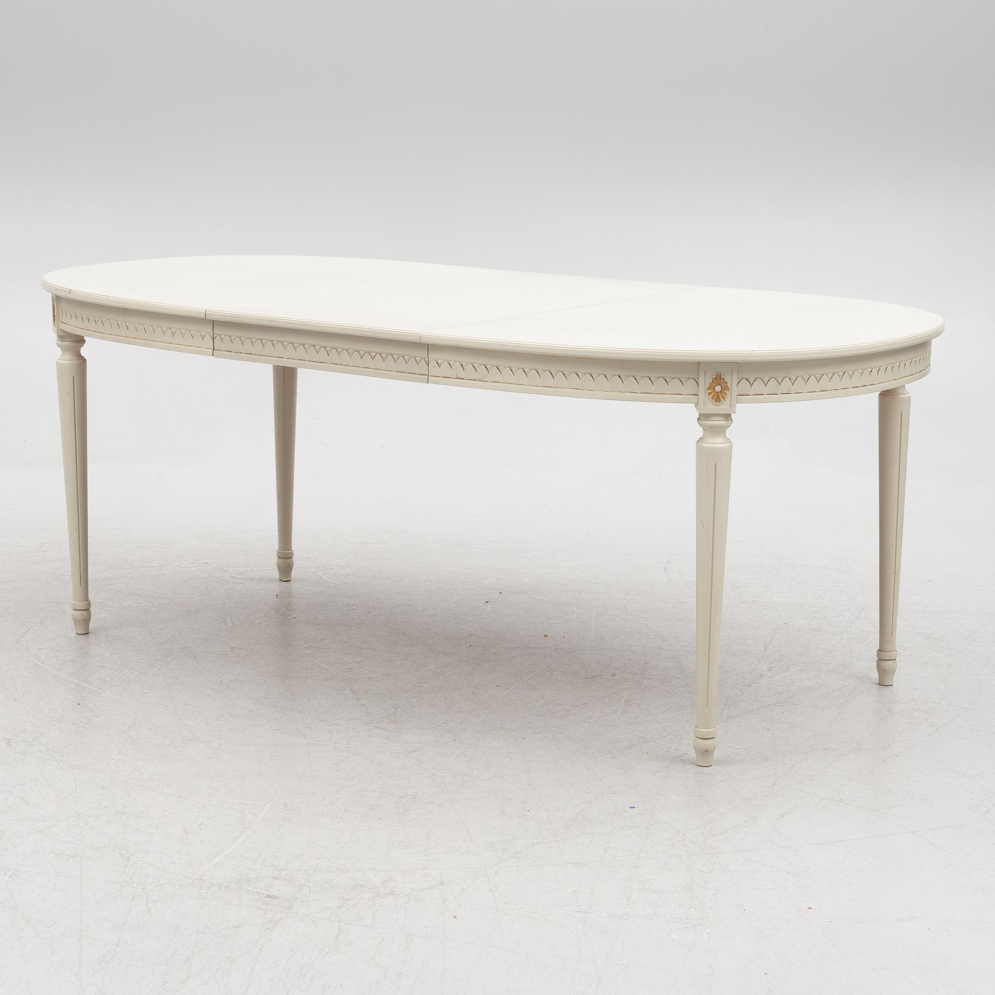 Matgrupp, 9 delar, 1900-talets senare del. Gustaviansk stil.