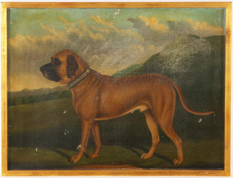 OKÄND KONSTNÄR, olja på duk. 1800-tal. "Turk".