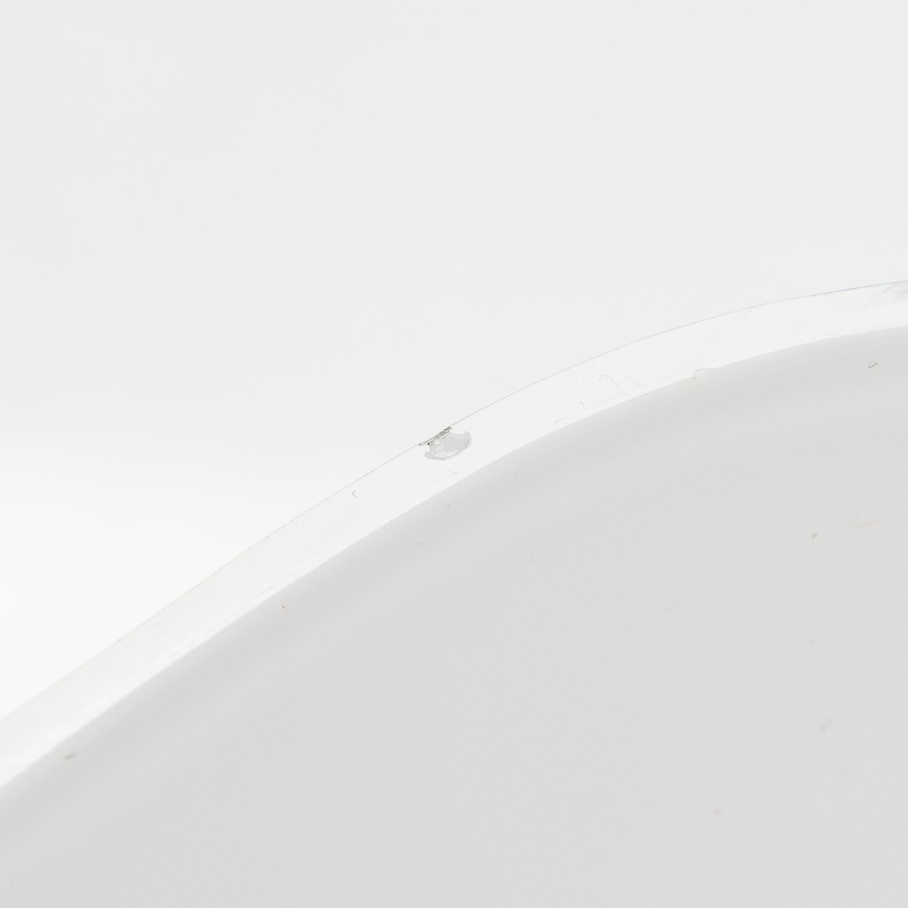 Alvar Aalto, glasskulptur, 2 delar av "Aalto-blomman", signerad Alvar Aalto Iittala. 1950-tal.