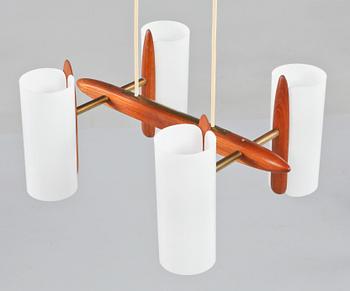 TAKLAMPA, 1950/60-tal. Total höjd ca 100 cm.