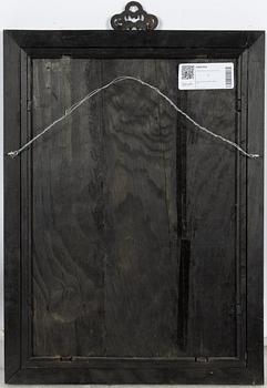 A reverse glass painting, 20th century.