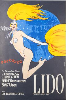 René Gruau, a poster, 'Cocorico Lido'.