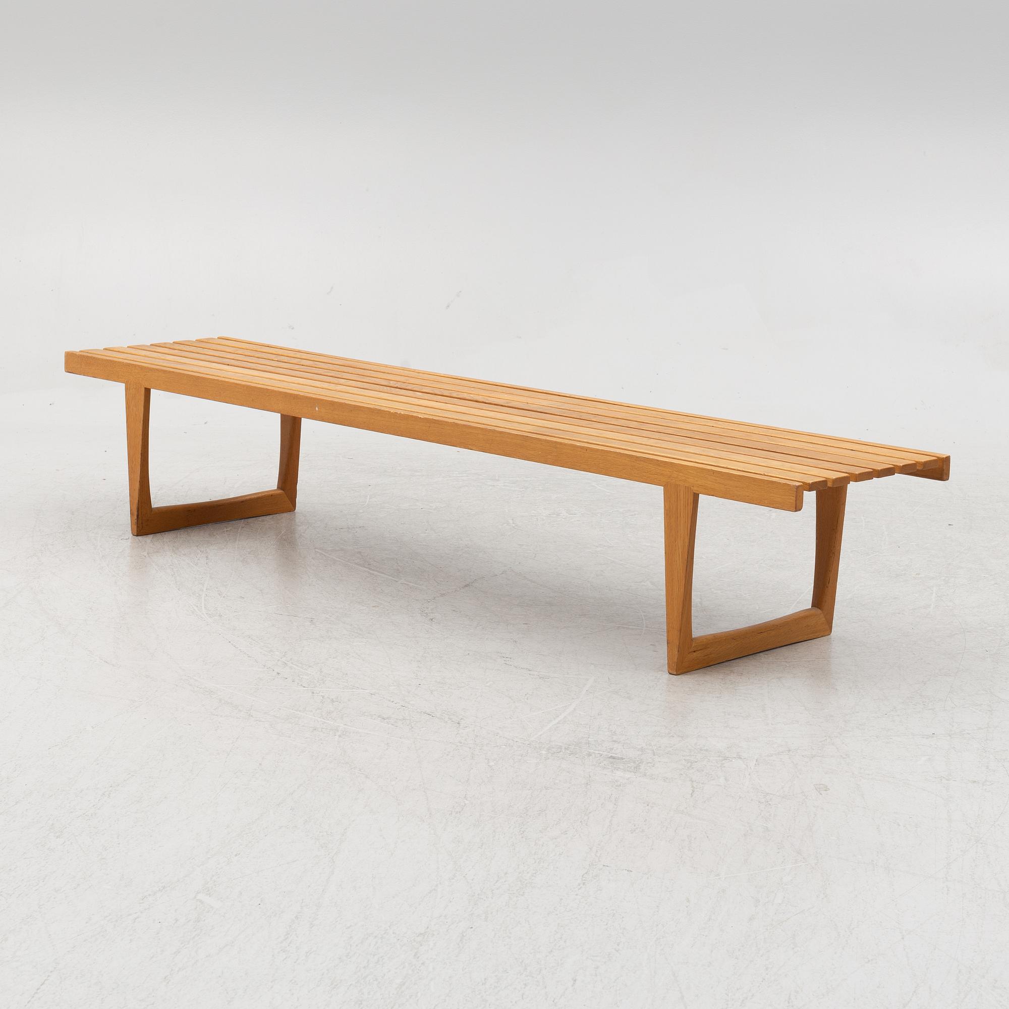 Yngvar Sandström, a "Tokyo" oak bench, From the Triva-series, Nordiska Kompaniet, Sweden.