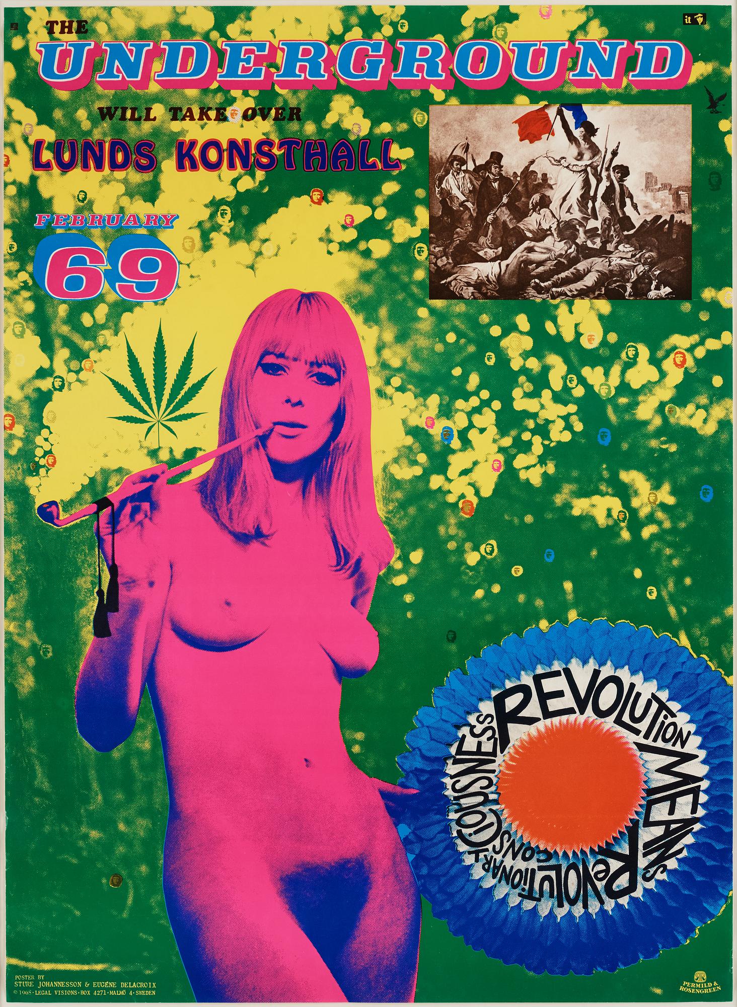 Sture Johannesson, 'The Underground will take over Lunds Konsthall February 69'.