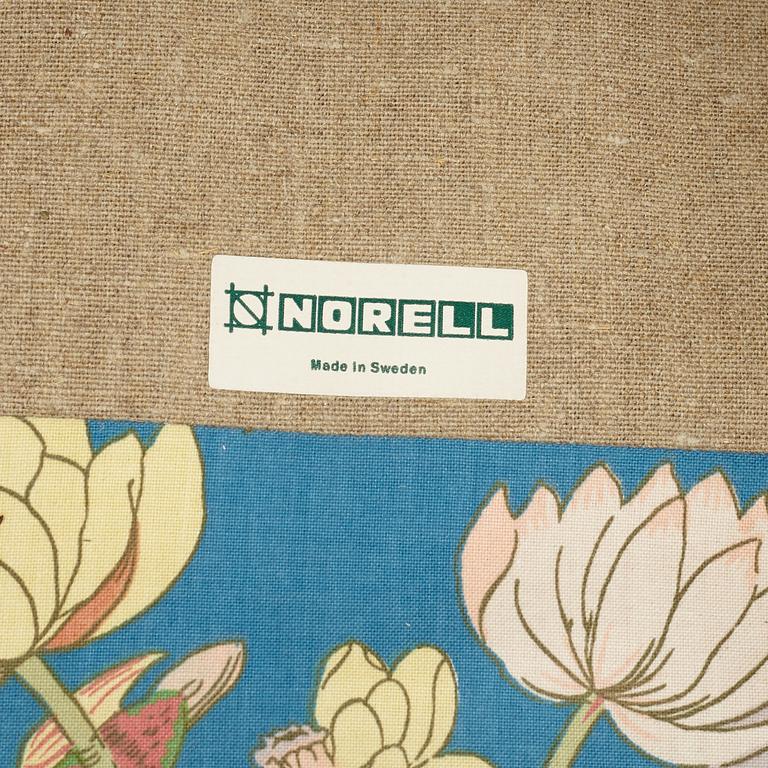 A Swedish armchair and stool, Norell Möbel, late 20th century.