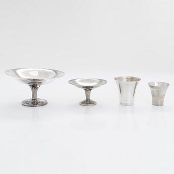 Paavo Tynell, Two 1920/30's beakers, and bowls for Taito.