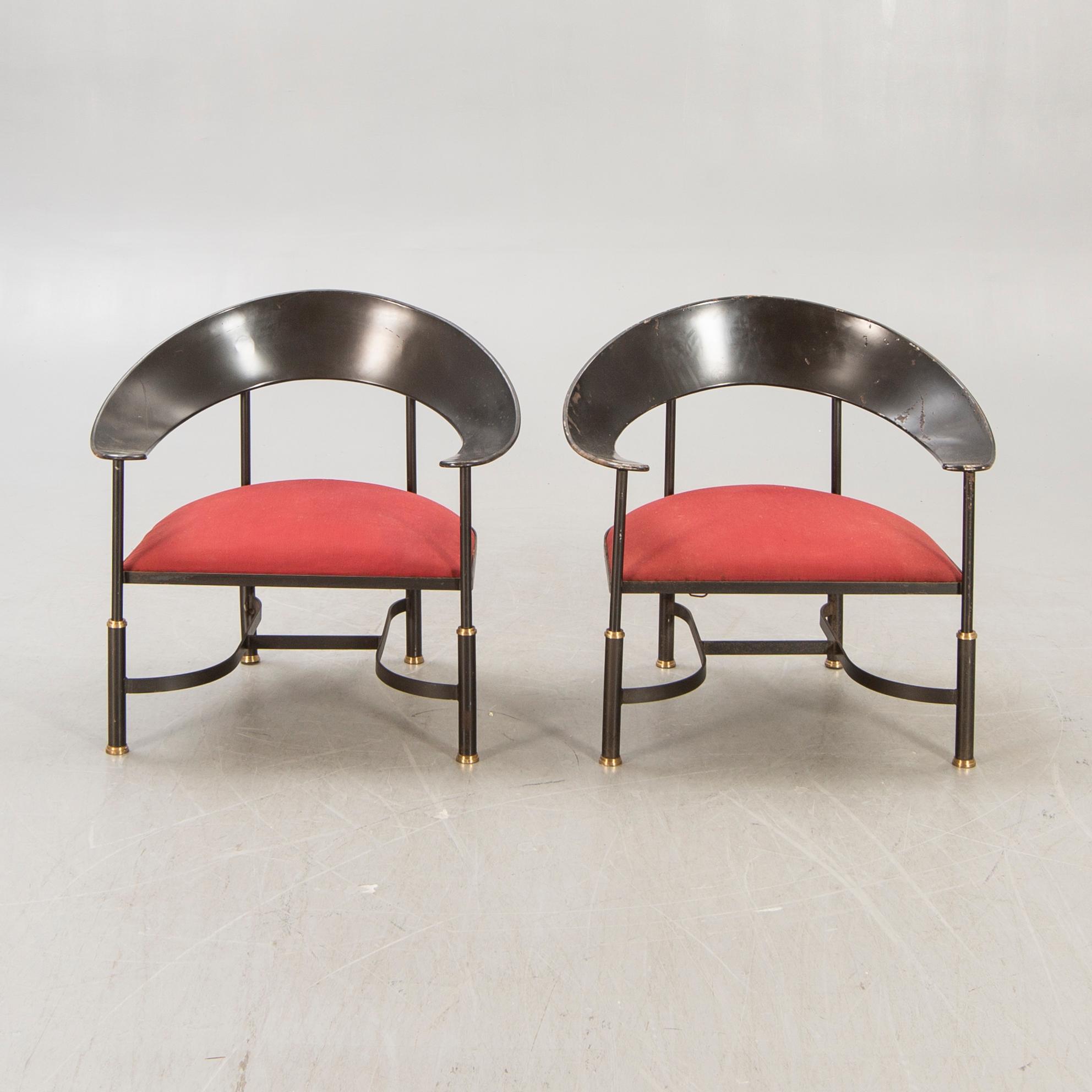 Armchairs / armchairs, probably Italy, a pair, second half of the 20th century.