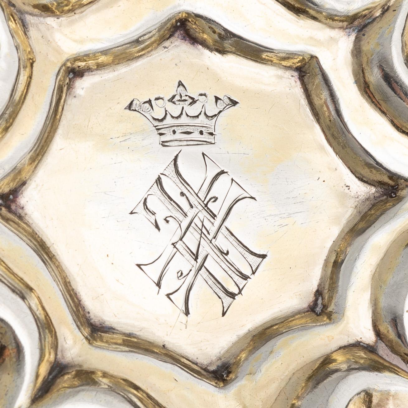 Jardinjär, silver, nyrokoko, St Petersburg 1845.