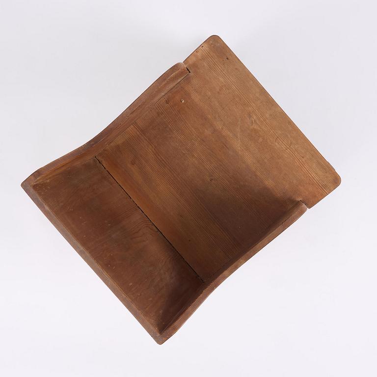 Axel Einar Hjorth, a stained pine "Lovö" rocking chair, Nordiska Kompaniet, Sweden, 1930s.