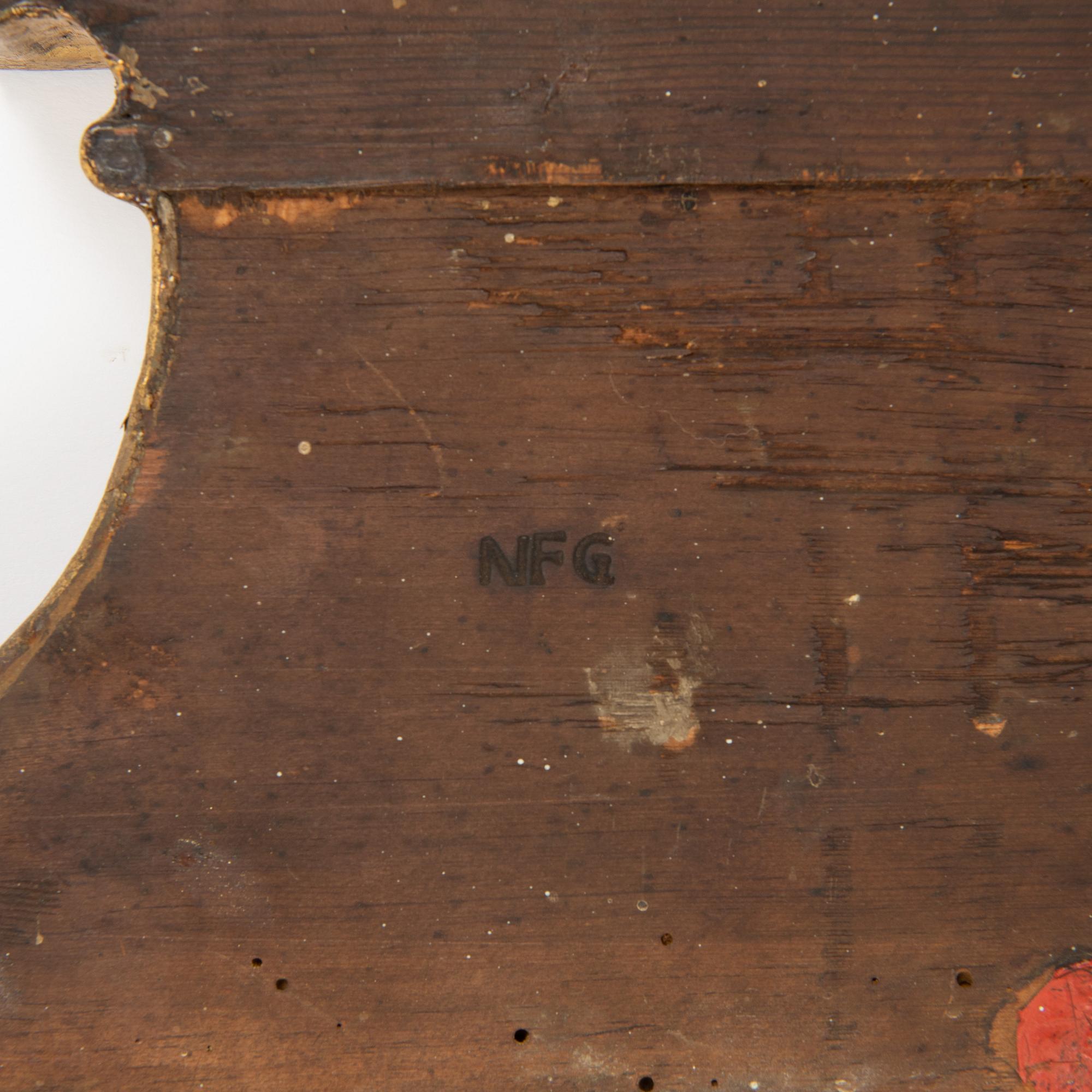 A Gustavian mirror by Niclas Falkengren, Jönköping (active 1776-1813).